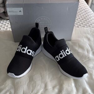 Adidas Lite Racers Adapt 4.0 Size 12 Black and White Mesh Slip-Ons